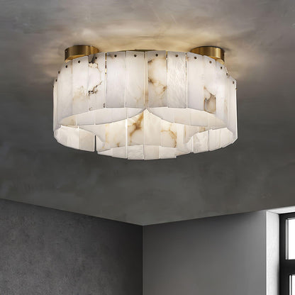Luxe Alabaster Brass Ceiling Lamp Ceiling lamp