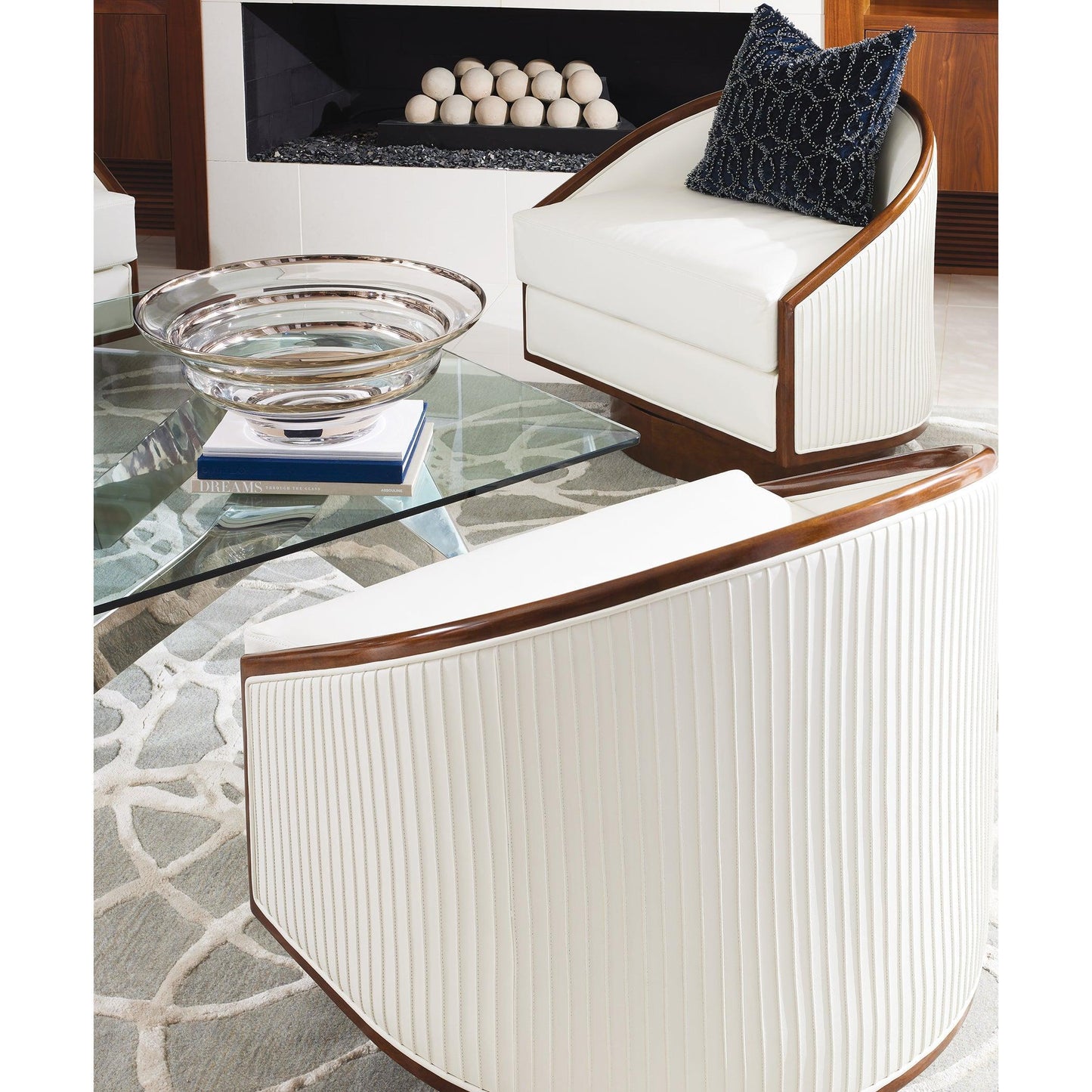 Global Views Swivel Chair