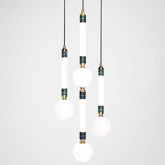 Greenstone LED Multi-Light Pendant