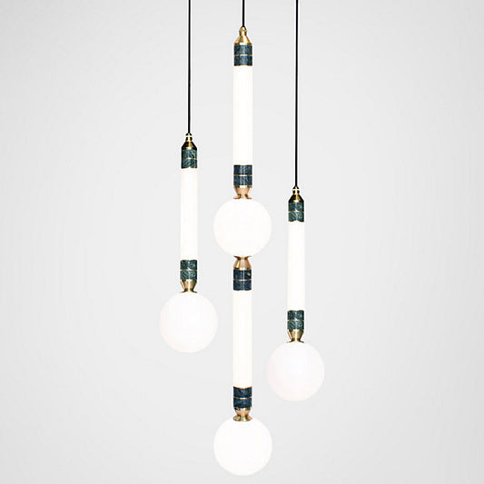 Greenstone LED Multi-Light Pendant