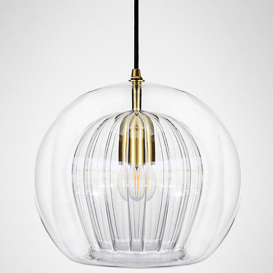 Pleated Crystal Pendant