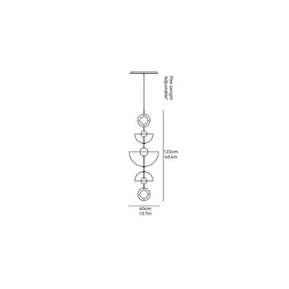 Deco LED Large Chandelier