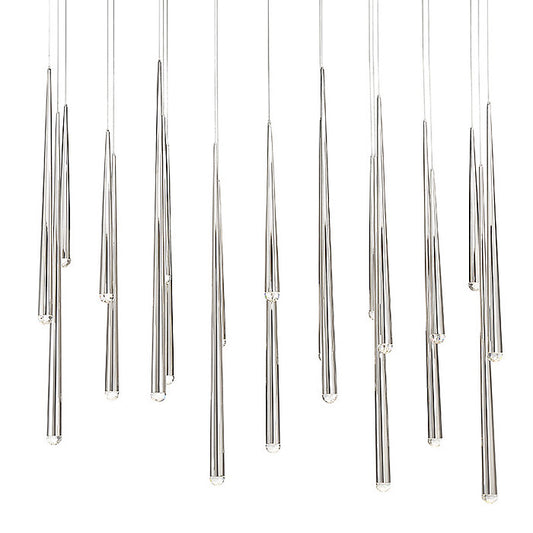 Cascade Rectangular Multi-Light LED  Pendant