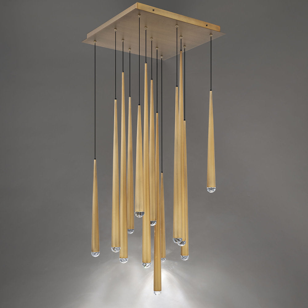 Cascade Square Multi-Light LED Pendant