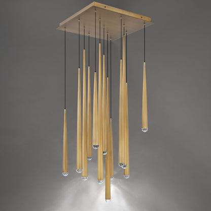 Cascade Square Multi-Light LED Pendant