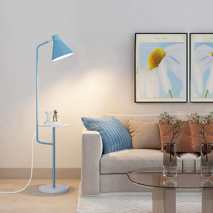 Macaroon Floor Lamp Model B: W 11″ x H 59.1″ / W 28cm x H 150cm / Blue / US plug Floor lamp