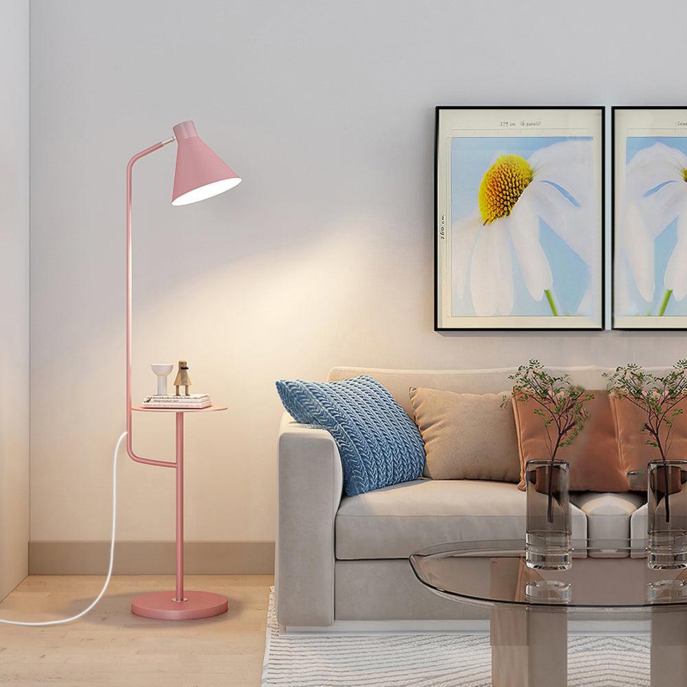 Macaroon Floor Lamp Model A: W 11″ x H 59.1″ / W 28cm x H 150cm / Pink / US plug Floor lamp