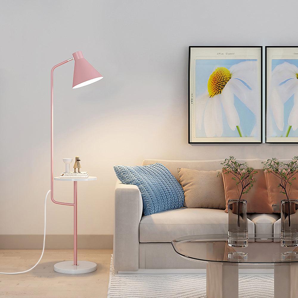 Macaroon Floor Lamp Model B: W 11″ x H 59.1″ / W 28cm x H 150cm / Pink / US plug Floor lamp