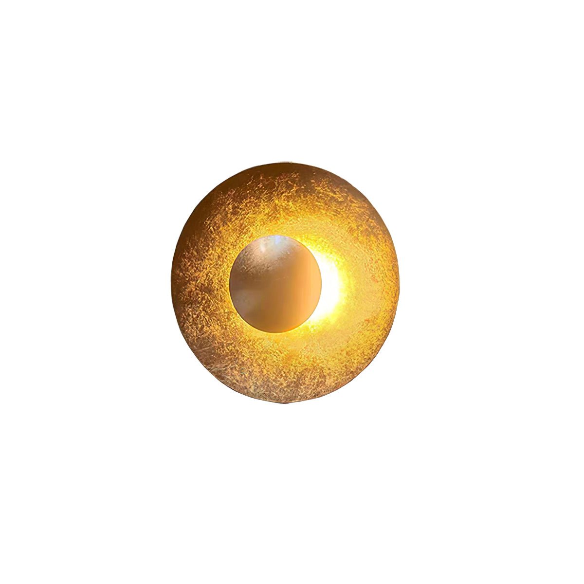 Machine Wall Lamp Dia 13.8″ x H 4.7″ / Gold foil & Warm Light / Single Wall lamp
