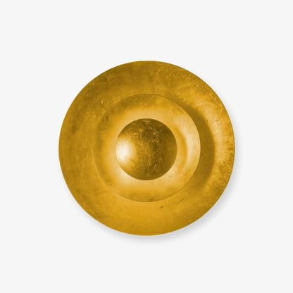 Machine Wall Lamp Dia 23.6″ x H 7.5″ / Gold foil & Warm Light / Single Wall lamp