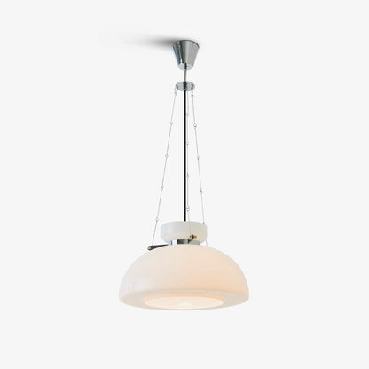 Mack Pendant Light Dia 15.7″ x H 9.8″ / Dia 40cm x H 25cm / Chrome + White Pendant light