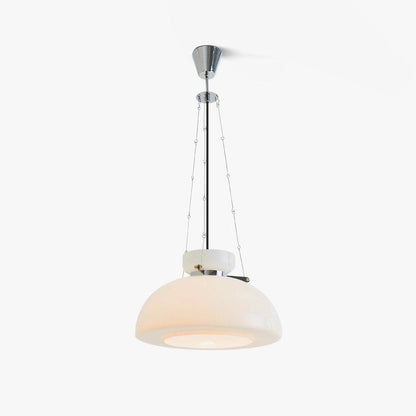 Mack Pendant Light Dia 15.7″ x H 9.8″ / Dia 40cm x H 25cm / Chrome + White Pendant light