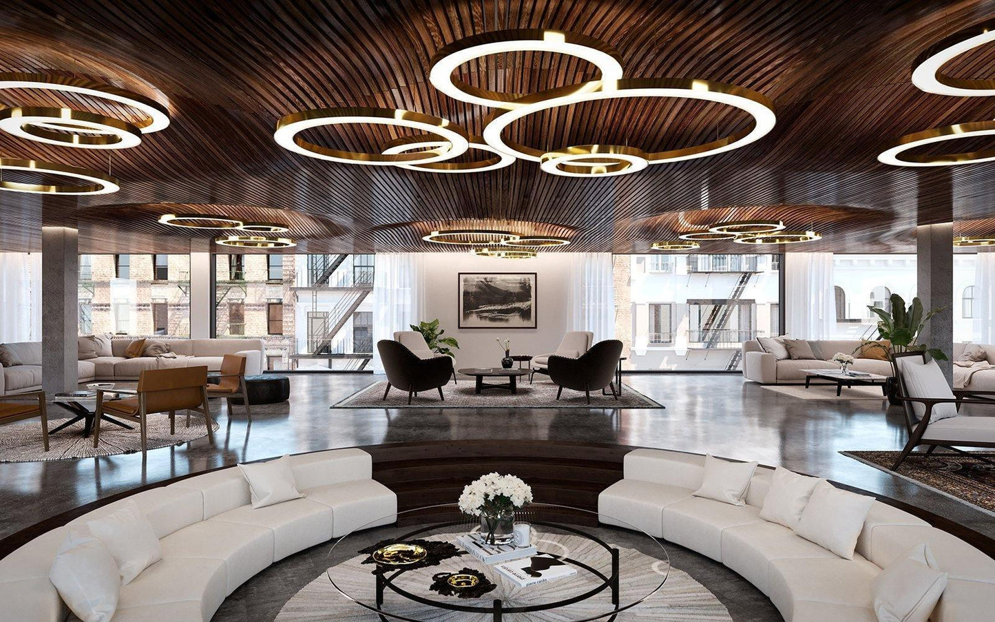 Ring LED Pendant Light Chandelier