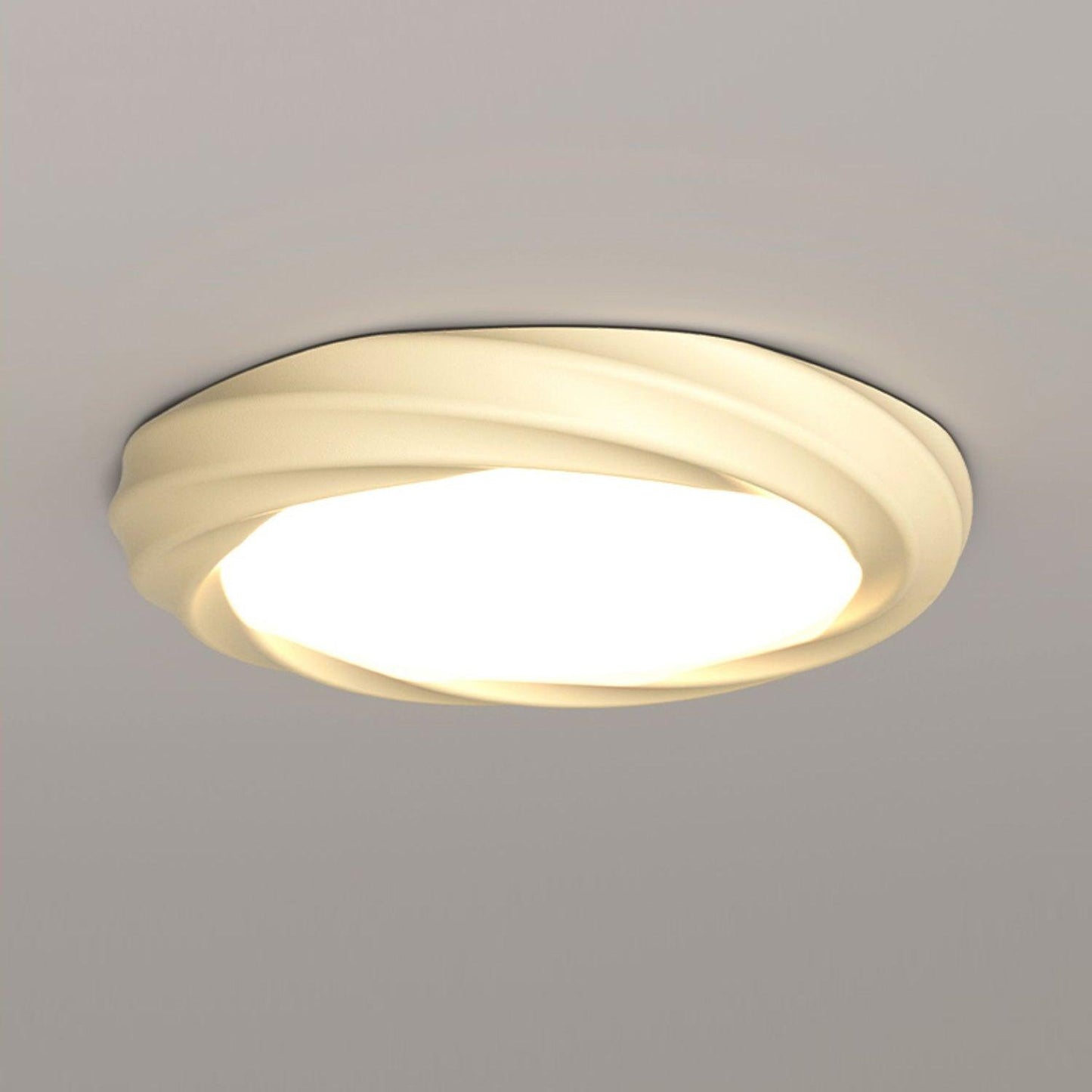 Maivy LED Flush Mount Ceiling Light ? 19.7″ x H 2.8″ / Dia 50cm x H 7cm / Beige / Warm light Ceiling lamp