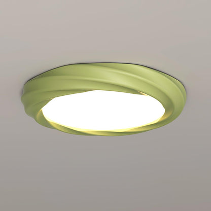 Maivy LED Flush Mount Ceiling Light ? 19.7″ x H 2.8″ / Dia 50cm x H 7cm / Green / Warm light Ceiling lamp