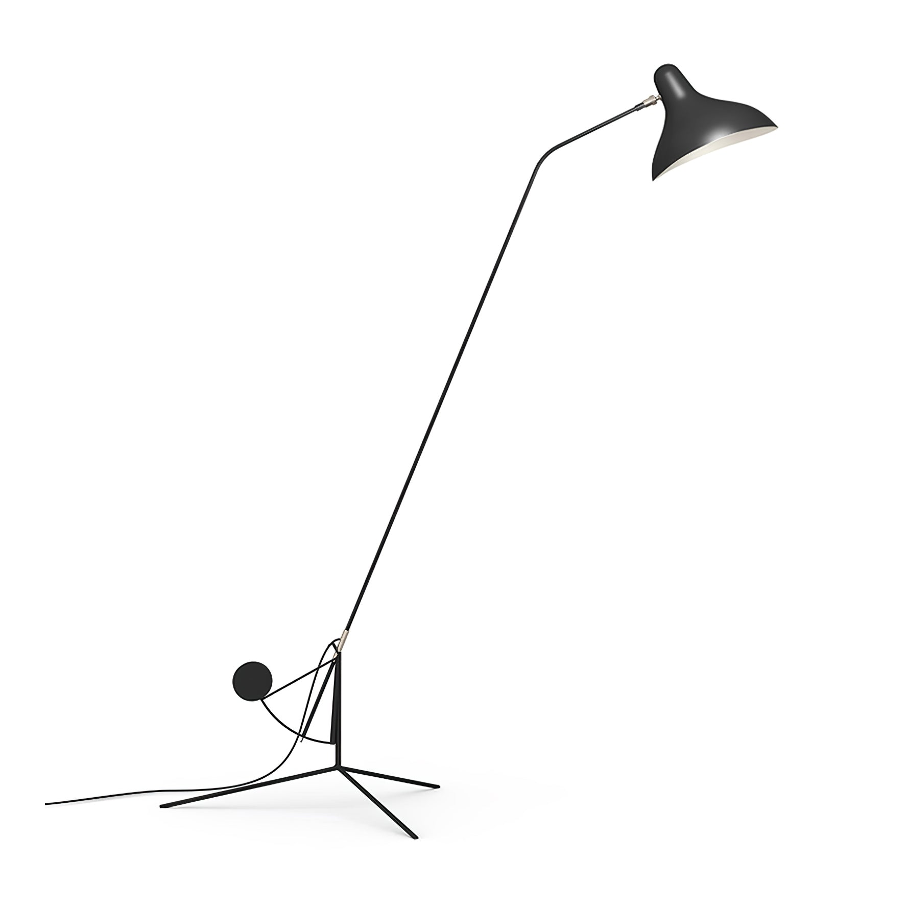 Mantis Arm Floor Lamp Dia 27.6″ x H 61″ / Dia 70cm x H 155cm / Black / US Plug Floor lamp