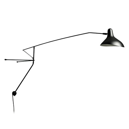 Mantis Arm Wall Lamp W 60.2″ x H 17.7″ / W 153cm x H 45cm / Black / US Plug Wall lamp