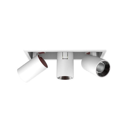 Mantra Sal Spotlight 3 heads: L 10″ x W 3.5″ x H 4.5″ / L 25.3cm x W 8.8cm x H 11.5cm / White / Warm Light Ceiling lamp