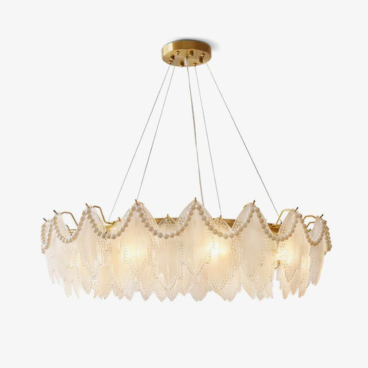 Maple Leaf Glass Chandelier Chandelier
