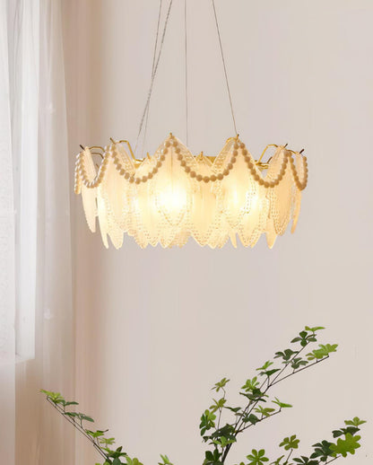 Maple Leaf Glass Chandelier Chandelier