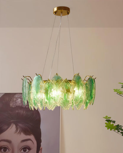 Maple Leaf Glass Chandelier Chandelier