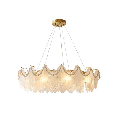 Maple Leaf Glass Chandelier Chandelier
