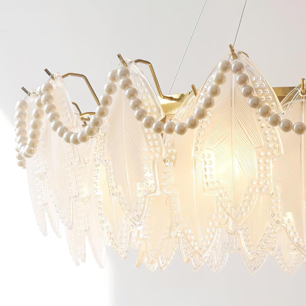 Maple Leaf Glass Chandelier Chandelier