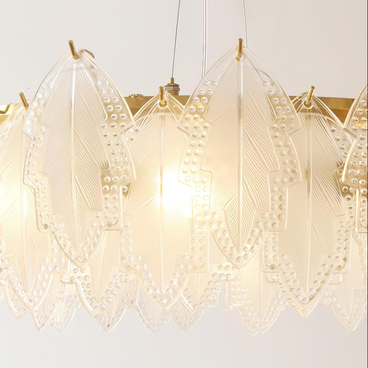 Maple Leaf Glass Chandelier Chandelier
