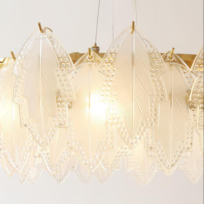 Maple Leaf Glass Chandelier Chandelier