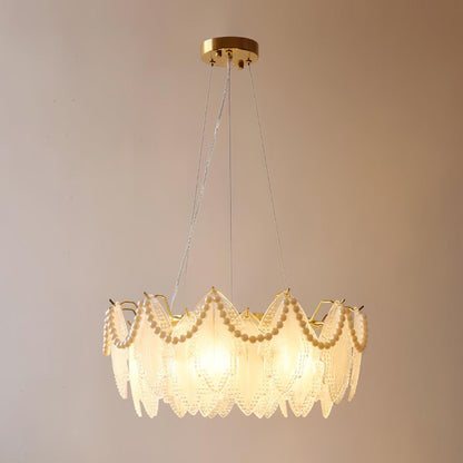 Maple Leaf Glass Chandelier Chandelier
