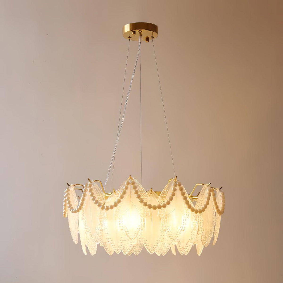 Maple Leaf Glass Chandelier Chandelier