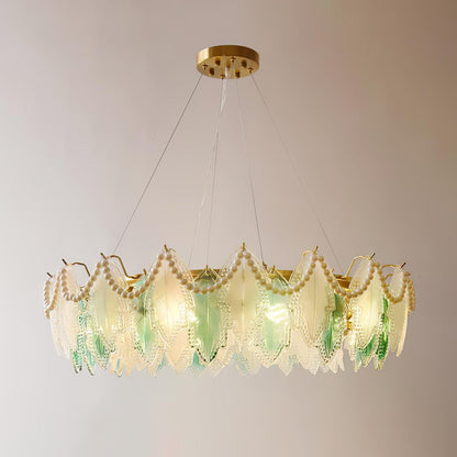 Maple Leaf Glass Chandelier Chandelier