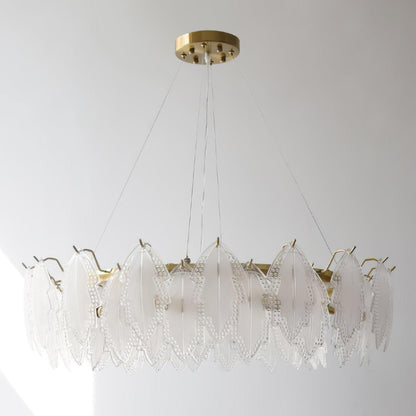 Maple Leaf Glass Chandelier Chandelier