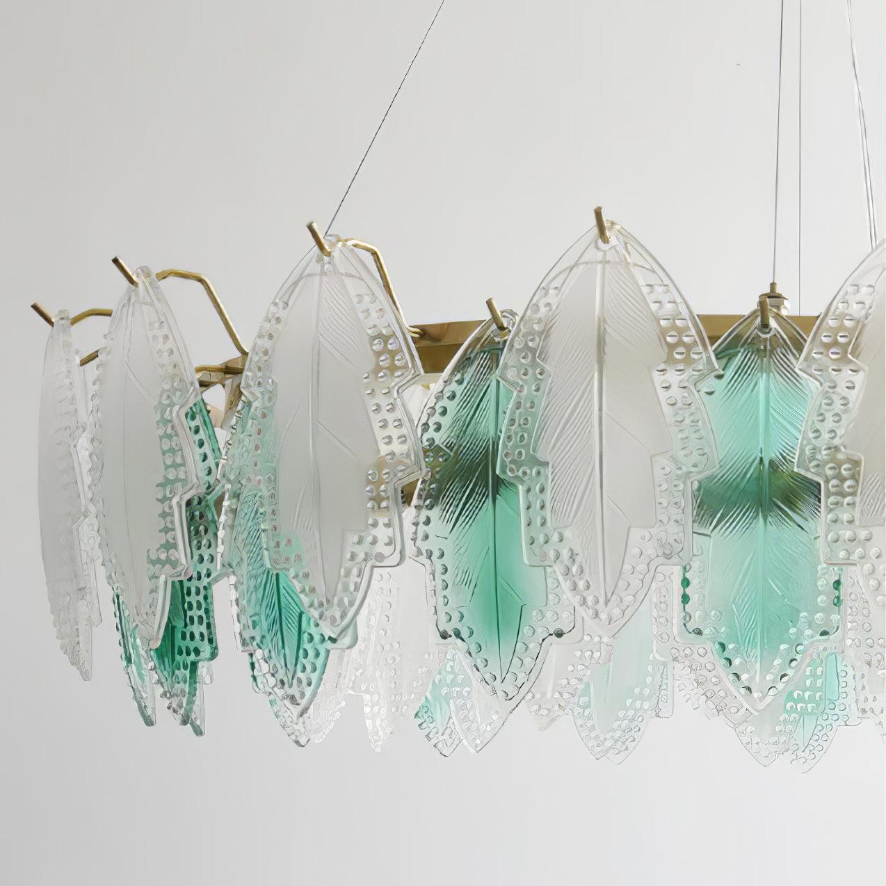 Maple Leaf Glass Chandelier Chandelier