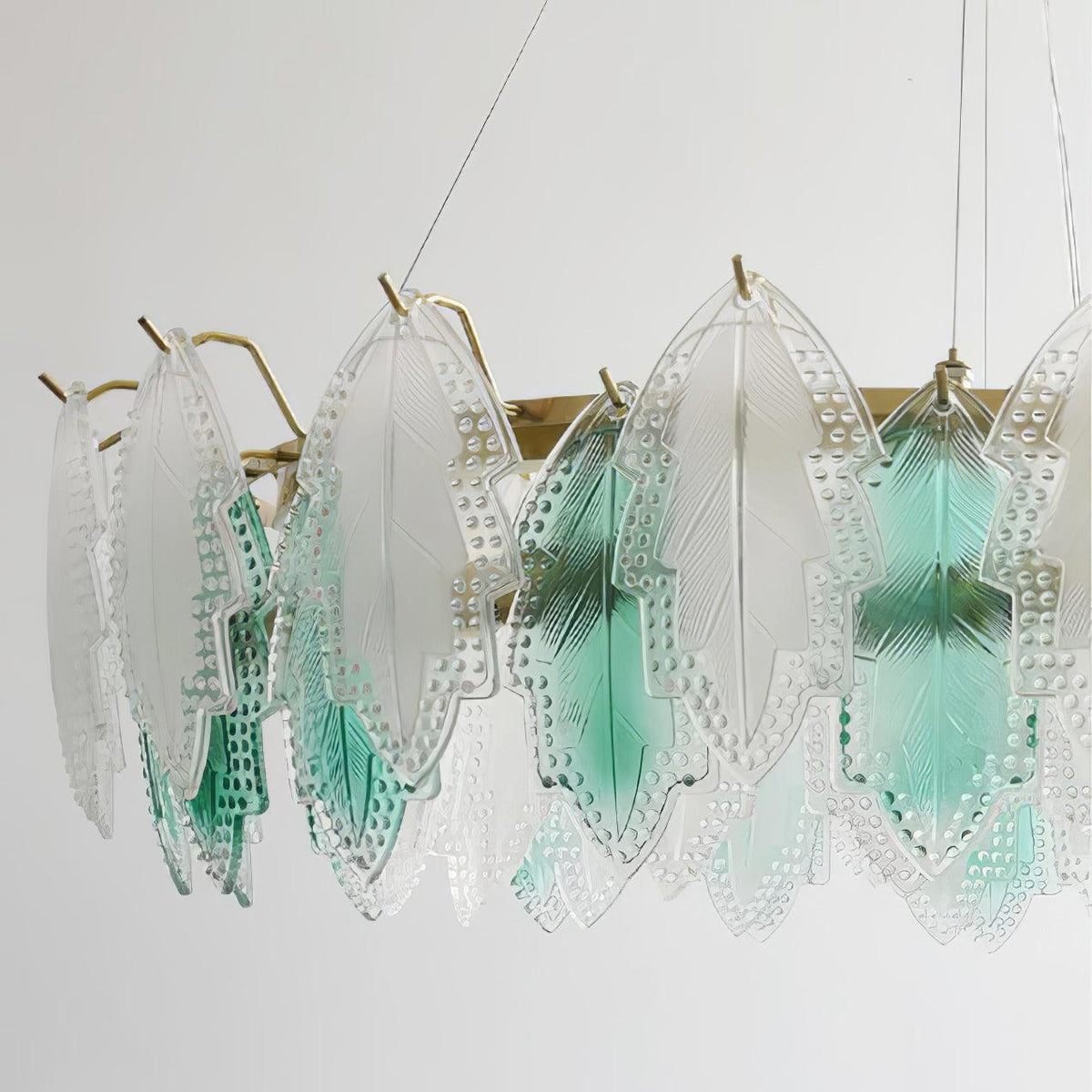 Maple Leaf Glass Chandelier Chandelier
