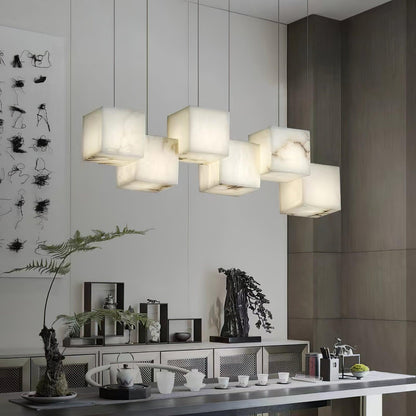 Alabaster Box Chandelier Chandelier