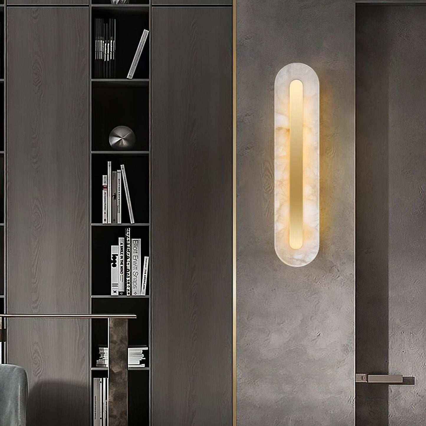 Alabaster Rounded Wall Light Wall lamp