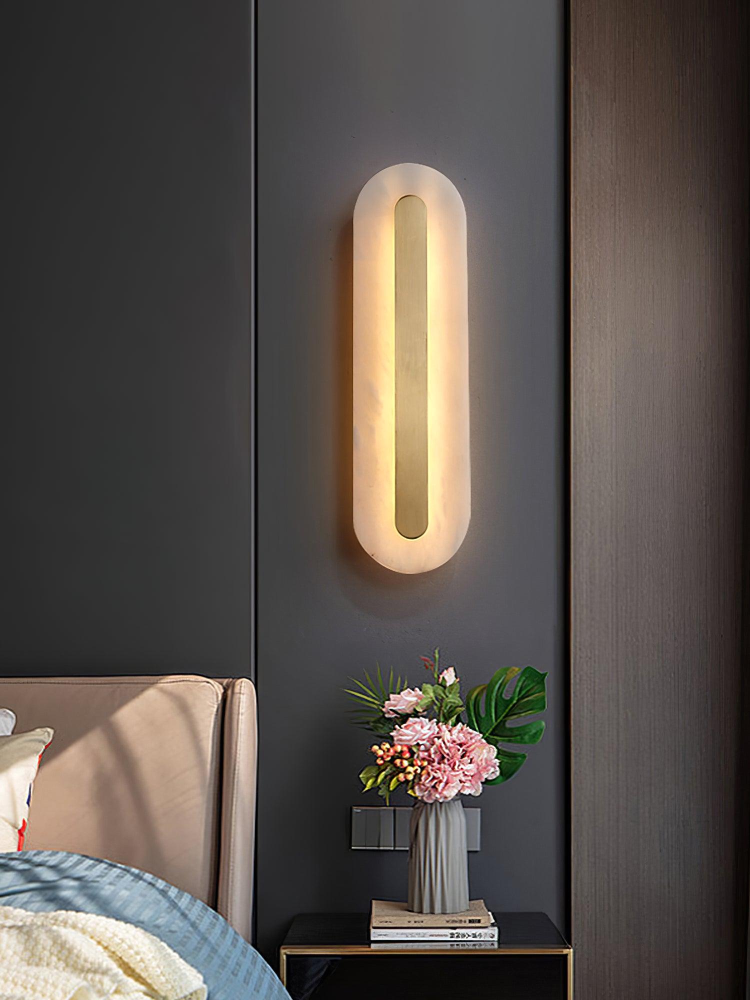 Alabaster Rounded Wall Light Wall lamp