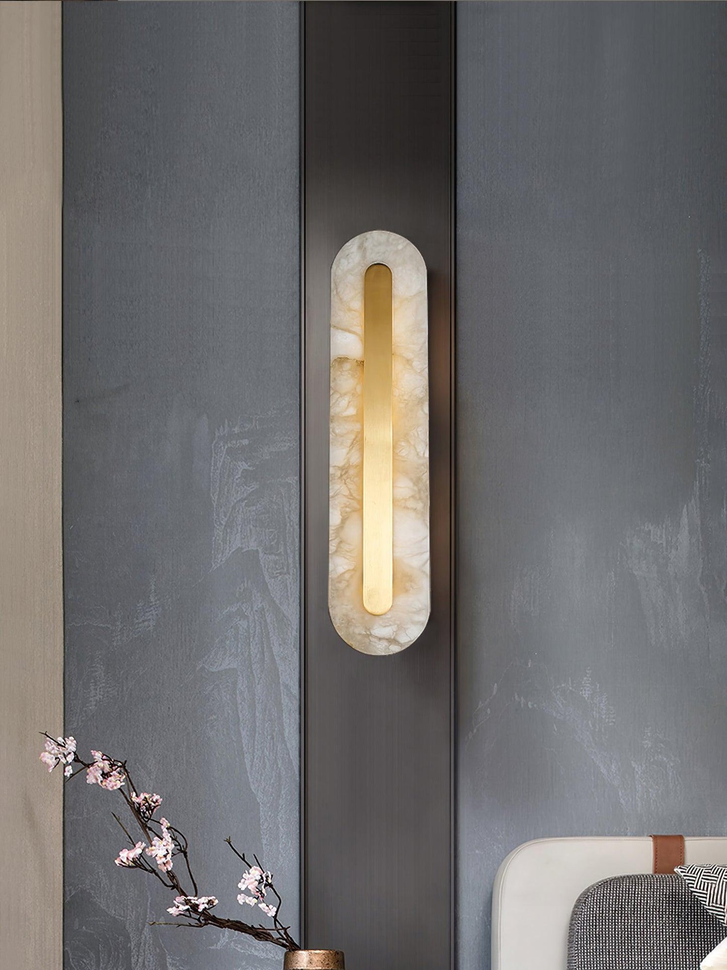 Alabaster Rounded Wall Light Wall lamp
