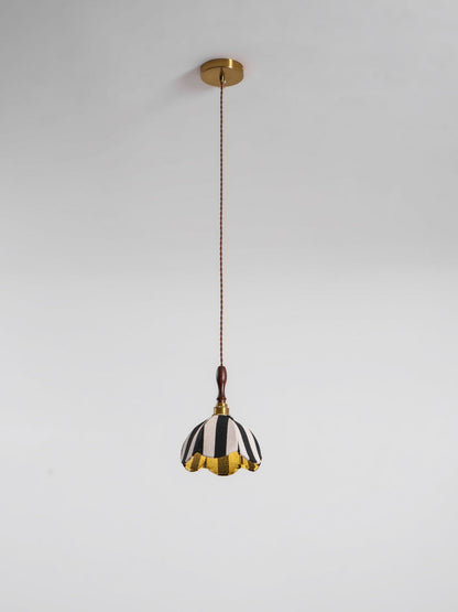 Marbre Stripe Pendant Light ? 7.9’’ x H 11’’ / Black & White 1001 pendant Lamp
