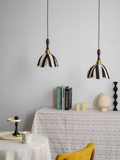 Marbre Stripe Pendant Light ? 7.9’’ x H 11’’ / Black & White 1001 pendant Lamp