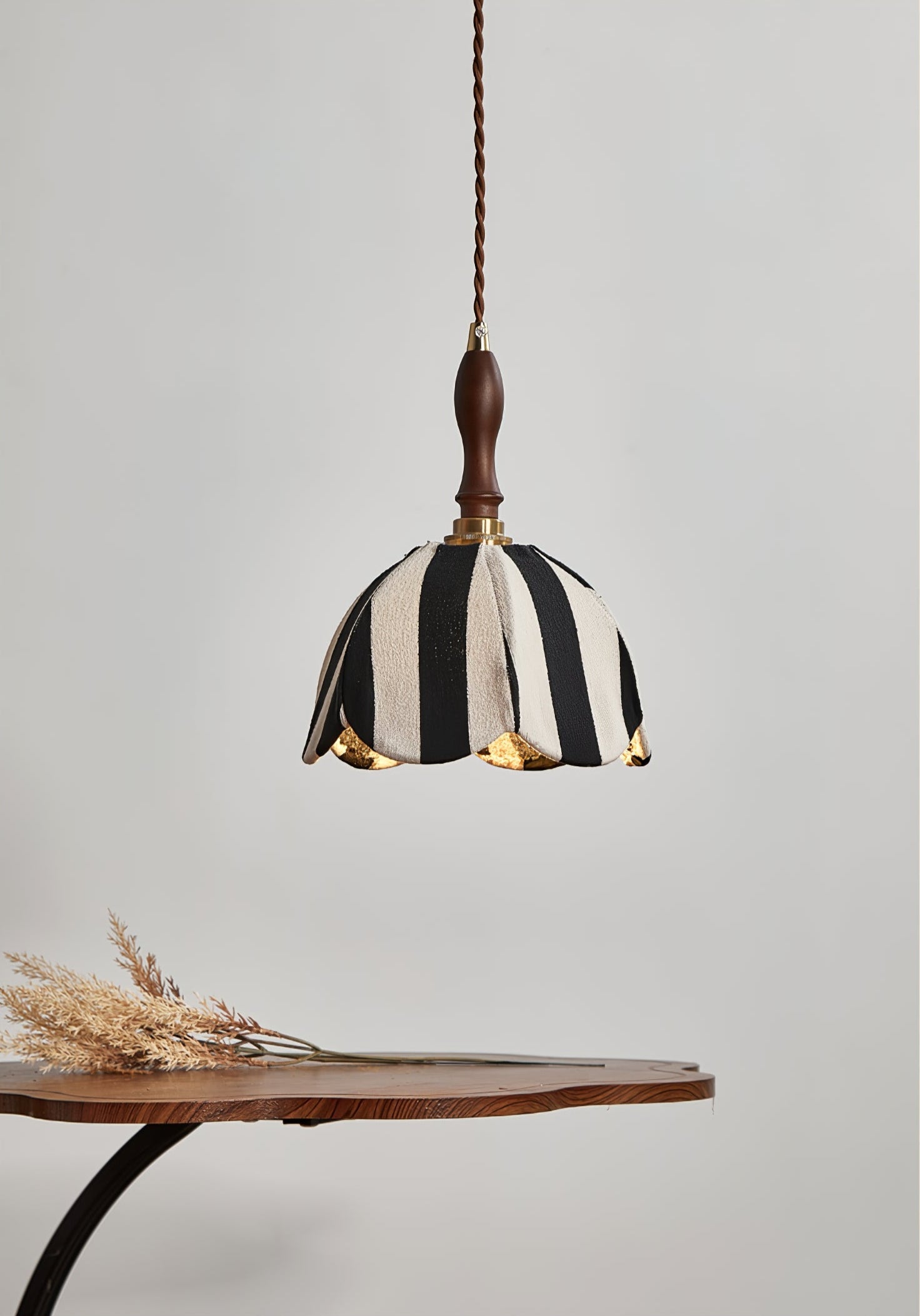 Marbre Stripe Pendant Light ? 7.9’’ x H 11’’ / Black & White 1001 pendant Lamp