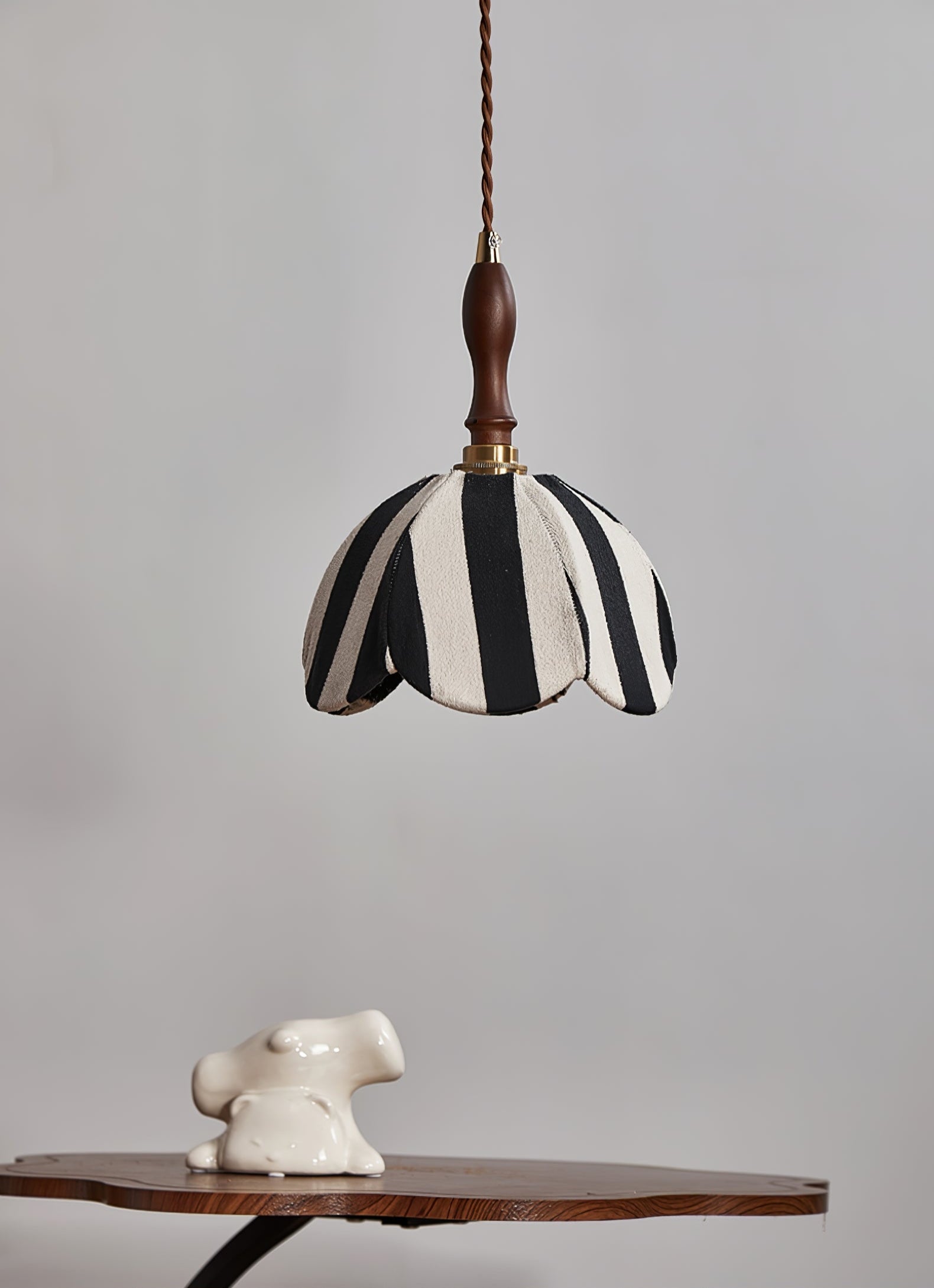 Marbre Stripe Pendant Light ? 7.9’’ x H 11’’ / Black & White 1001 pendant Lamp