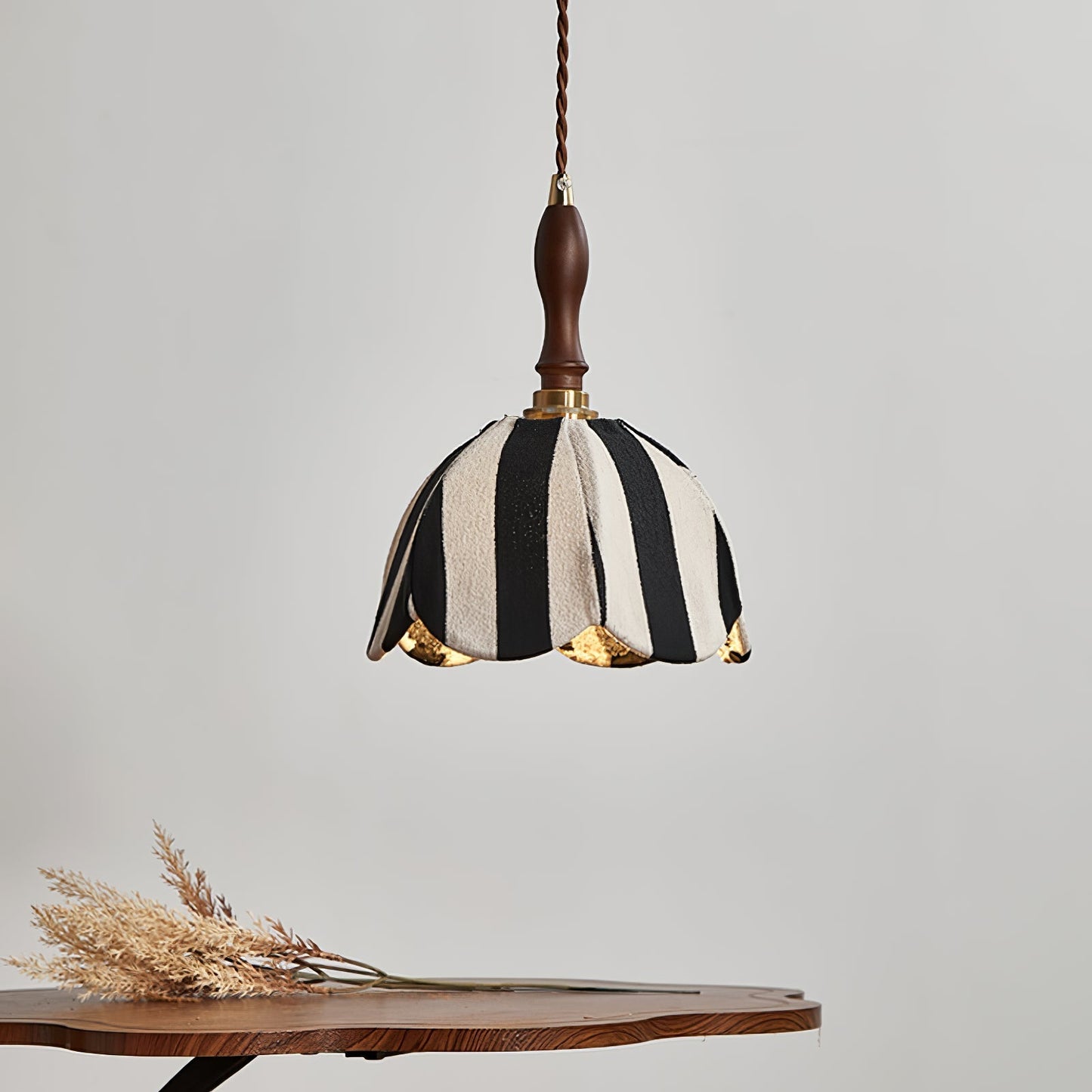 Marbre Stripe Pendant Light ? 7.9’’ x H 11’’ / Black & White 1001 pendant Lamp