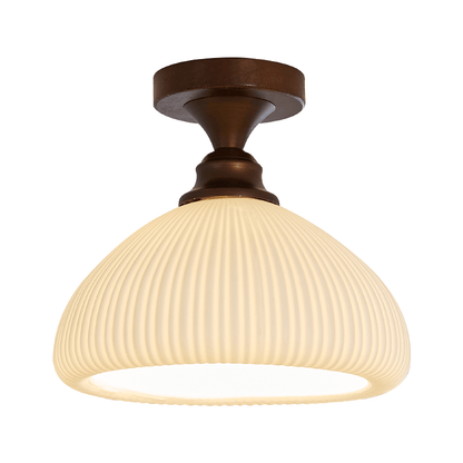 Marcellis Ceiling Lamp Model A Dia 9.1″ x H 7.9″ / Antique Brushed Red Bronze & White 1001 Ceiling lamp
