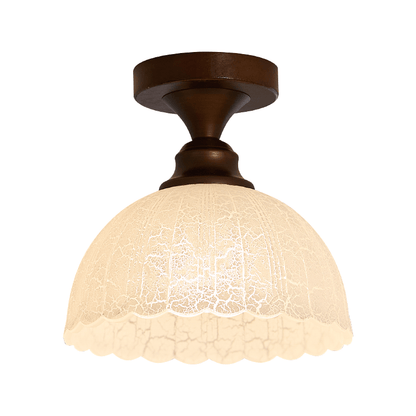 Marcellis Ceiling Lamp Model B Dia 7.9″ x H 5.9″ / Antique Brushed Red Bronze & White 1001 Ceiling lamp