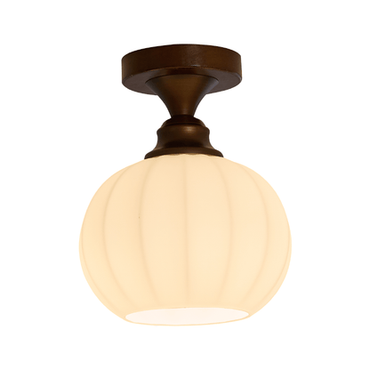 Marcellis Ceiling Lamp Model C Dia 7.1″ x H 5.9″ / Antique Brushed Red Bronze & White 1001 Ceiling lamp