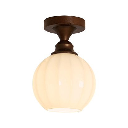 Marcellis Ceiling Lamp Model D Dia 5.9″ x H 5.9″ / Antique Brushed Red Bronze & White 1001 Ceiling lamp