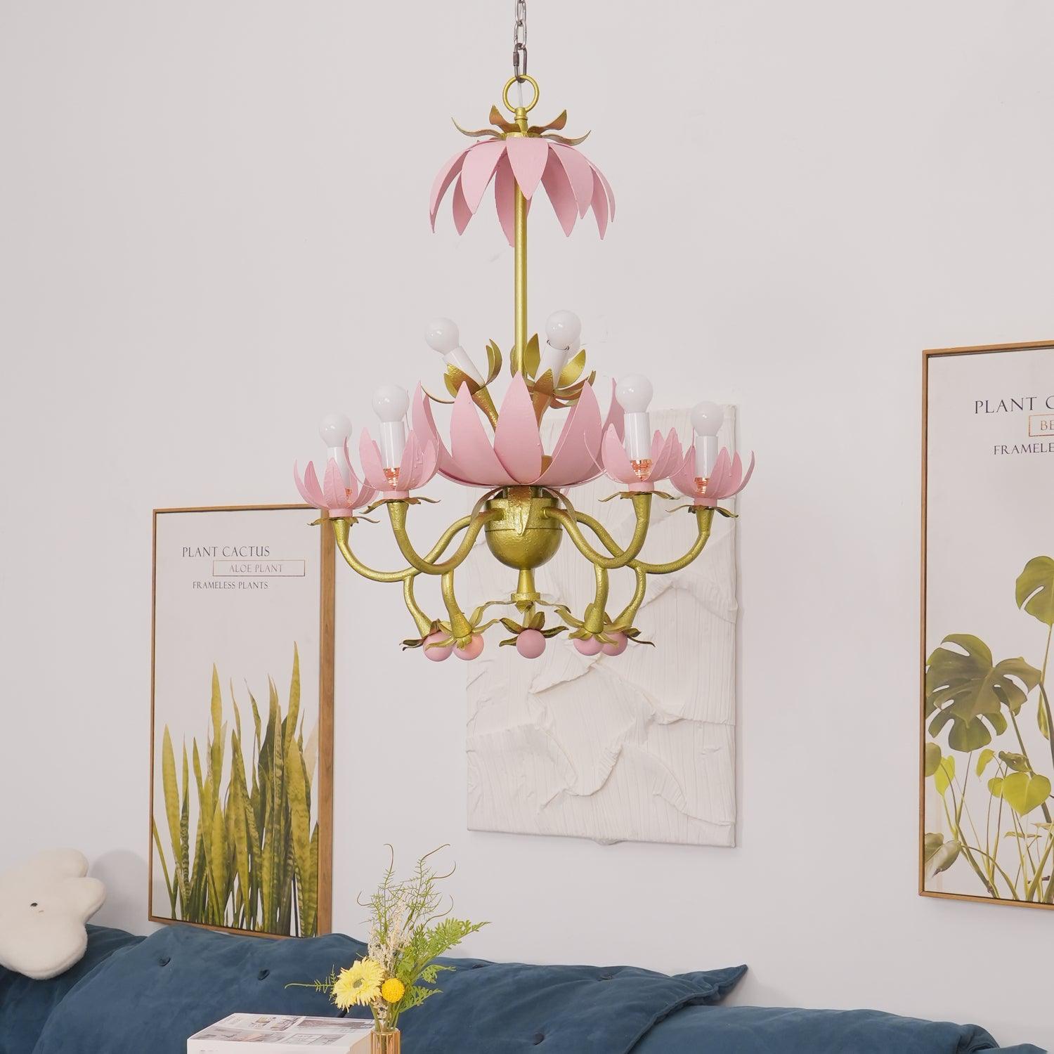 Mardi Gras Blossom Chandelier Chandelier