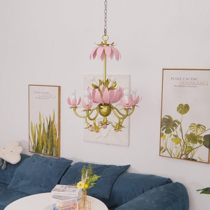 Mardi Gras Blossom Chandelier Chandelier